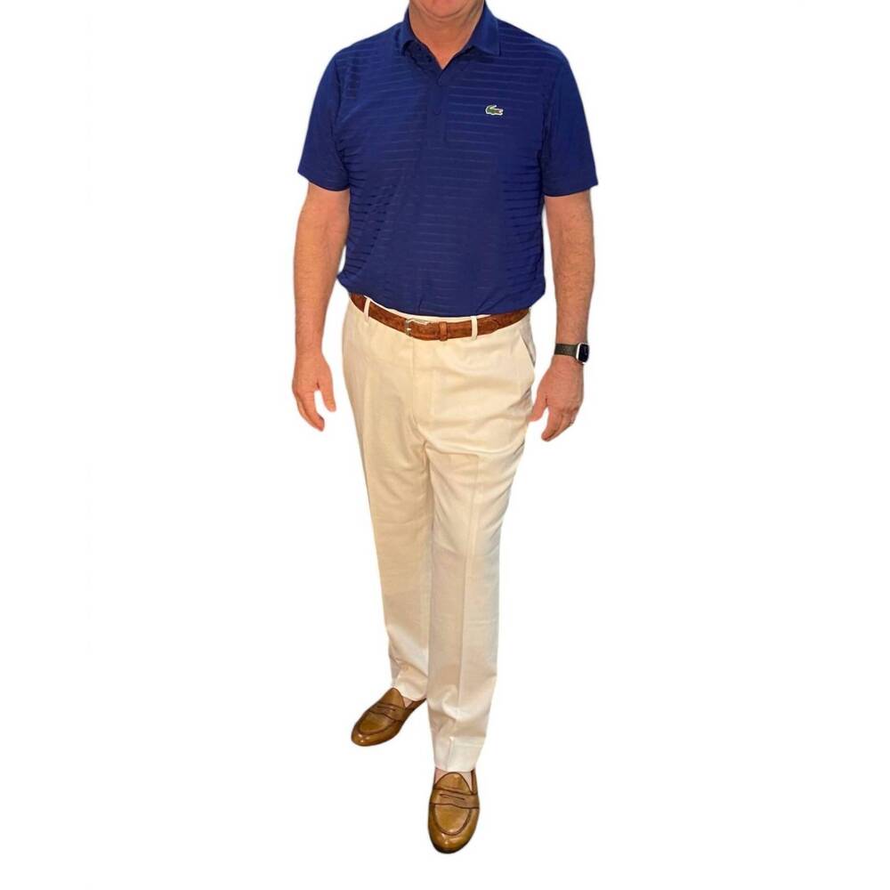 NEW BROOKWOOD men's linen blend pants in off white